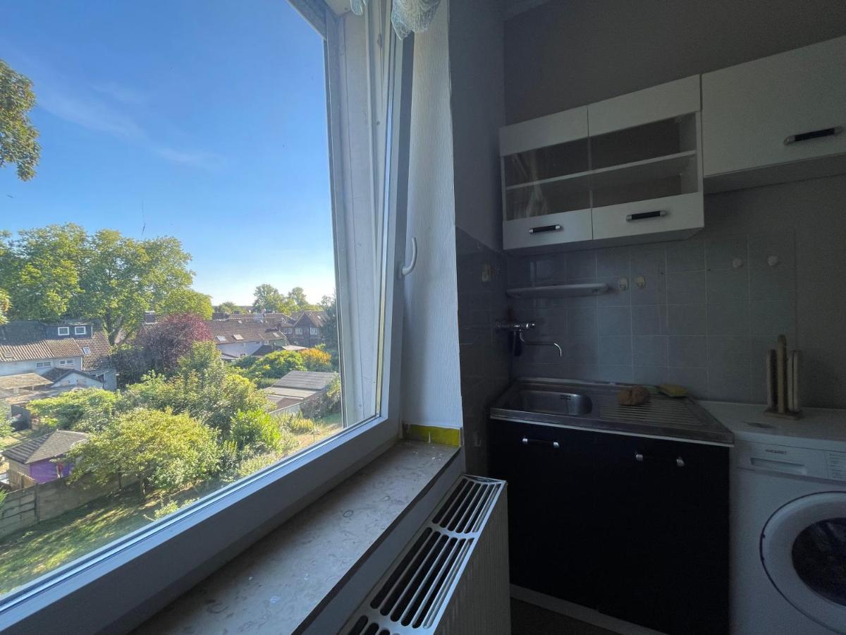 1 Schlafenzimmer 1 Whonzimmer Waschmaschine Trockner Maximum 4Personen Rheinhausen Center Appartement 1705 杜伊斯堡 外观 照片